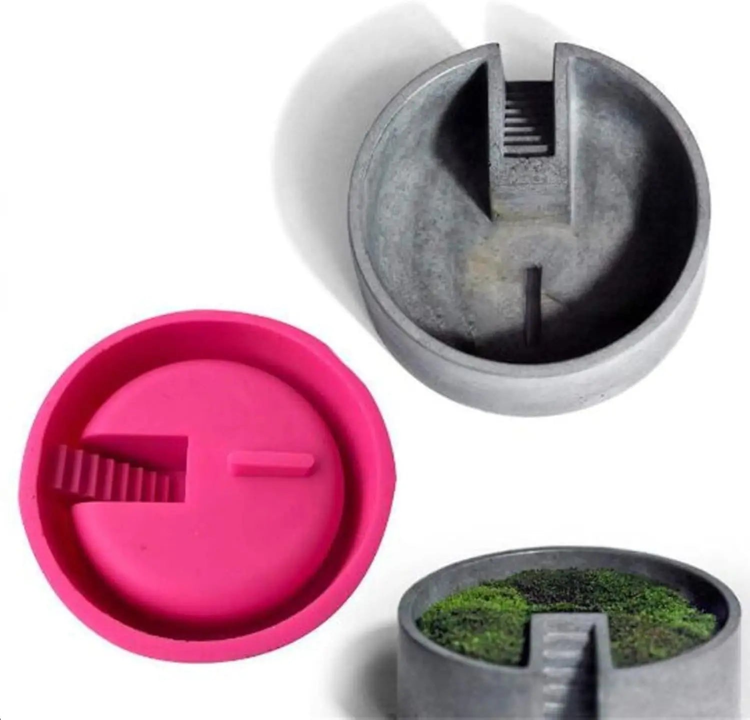 Round Ladder Concrete Flower Pot Mold Succulent Planter Epoxy Resin Clay Cement Plaster Mold Candle Pen Holder Mold Storage Box