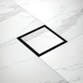 Free Shipping in USA 6x6 Inch Matte Black 304 Stainless Steel Tile Insert Invisible Floor Drain for Bathroom Square Shower Drain