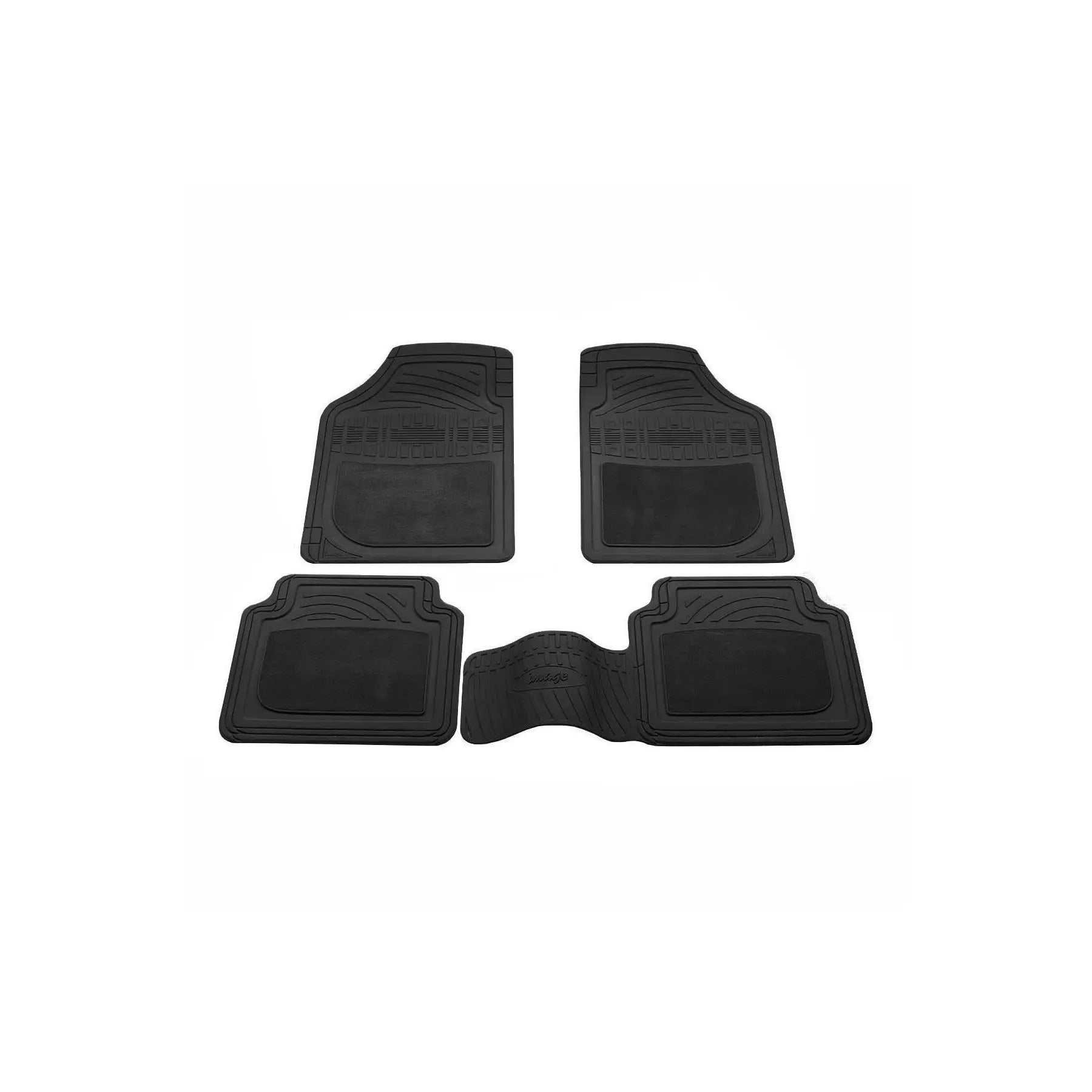 Mercedes W124 3D Universal Fit Floor Mat Black Half Carpet Full Rubber One Size Made in Turkey