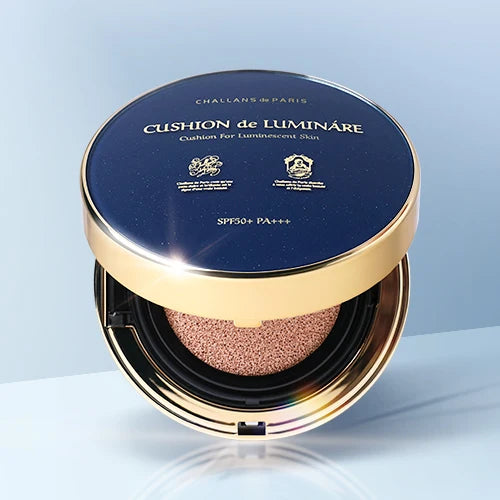 Korean Cosmetics CHALLANS De PARIS Full Coverage Pressed Powder Weightless Moisturizing Sunscreen Lasting Cushion Foundation All MegaBDM