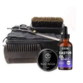 UUFINE Factory Customize Jamaican Black Castor Oil Beard Oil for Men Beard Kit Organic