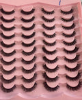 20 Pairs Russian Strip Lashes D Curl False Eyelashes Natural Lashes Strips Curl Pack 4 Styles Eyelashes Extensions