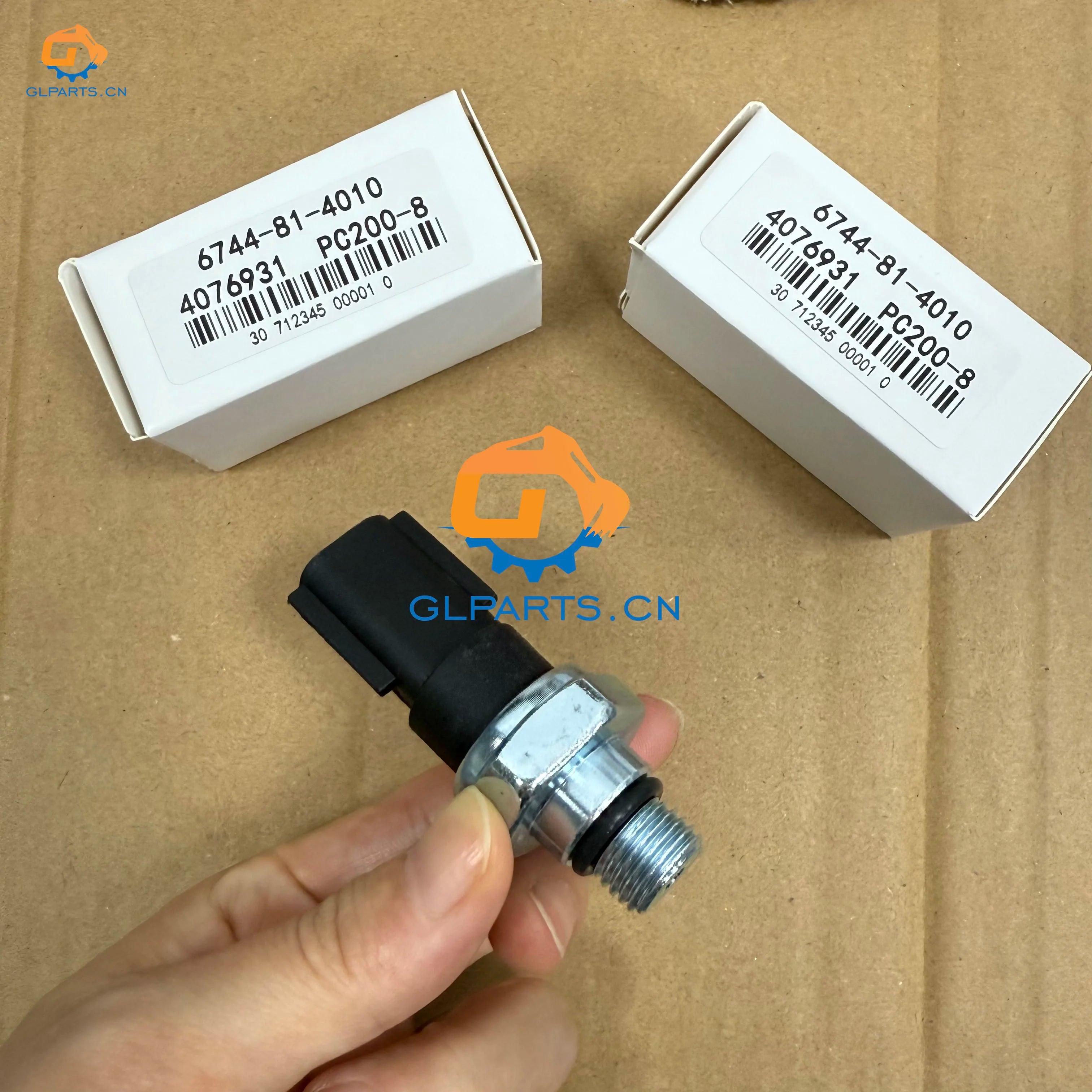 Glparts PC240-8 PC270-8 PC300-8 SAA6D114E Pressure Switch 6744-81-4010 Excavator Pressure Sensor 6744814010