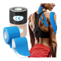 Melenlt Pre-Cut Elastic Sports Tape Kinesiology Therapeutic Athletic Tape for Pain Relief and Support Made of Cotton MegaBDM
