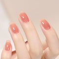 Private Label Sheer Pink Nude Jelly Colors Elastic Rubber Base Uv Gel Nail Polsh for Salon