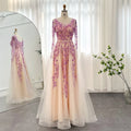 Jancember SZ197 Beautiful Long Sleeve Flower A-line Evening Formal Gowns Dresses for Girls