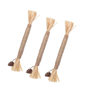 Wholesale 3 Pack Cat Chew Toy Cat Toy Cleaning Teeth Sticks Pure Natural Matatabi Silvervine Sticks Make the Cat Happy