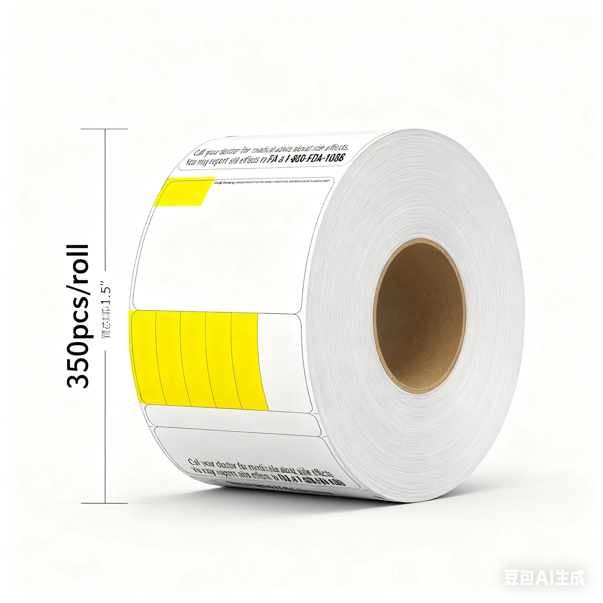 Custom Direct Thermal Label 3.5" X 7.75" Pharmacy Label 3 Proof Water Proof
