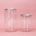 Hot Sale Easy Open Lid Organic Packaging Pet Jar 350ml 500ml 750ml Plastic Container Can for Nuts