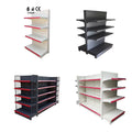 Factory Customized Supermarket Rack Double-Sided Gondola Shelving Heavy Duty Retail Goods Shelf in Custom Colors MegaBDM