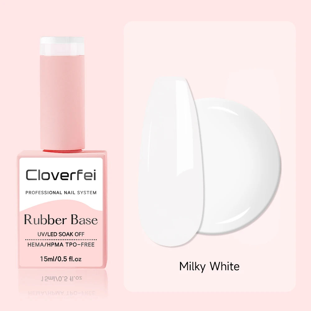 9colors Rubber Base Gel OEM 15ml Nail Strengthener GelQuick Extension Nail GelSoak Off Long Lasting UV LED Rubber Base Coat
