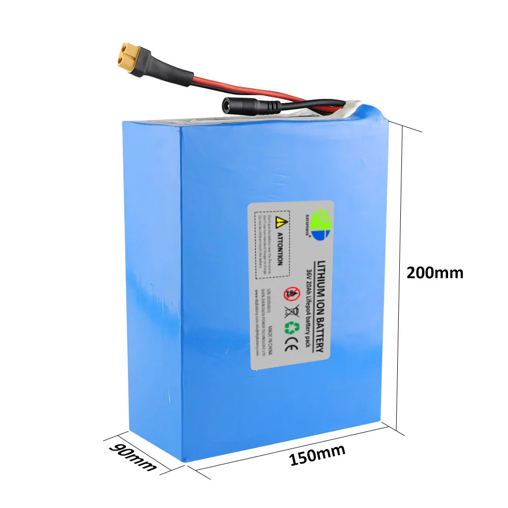 NMC 18650 Li Ion Battery Pack Customized 12v 24v 36v 48v 60v 72v 10ah 15ah 20ah Lithium Batteries Pack for Electric Bike