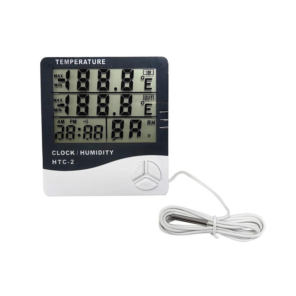 ALLESD Blister Packing Clock Temperature and Humidity Tester Thermo-hygrometer