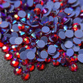 Red AB Hotfix Rhinestones Bulk Hot Fix Glue on Flatback Crystals Iron on Crystal Rhinestone for Garment
