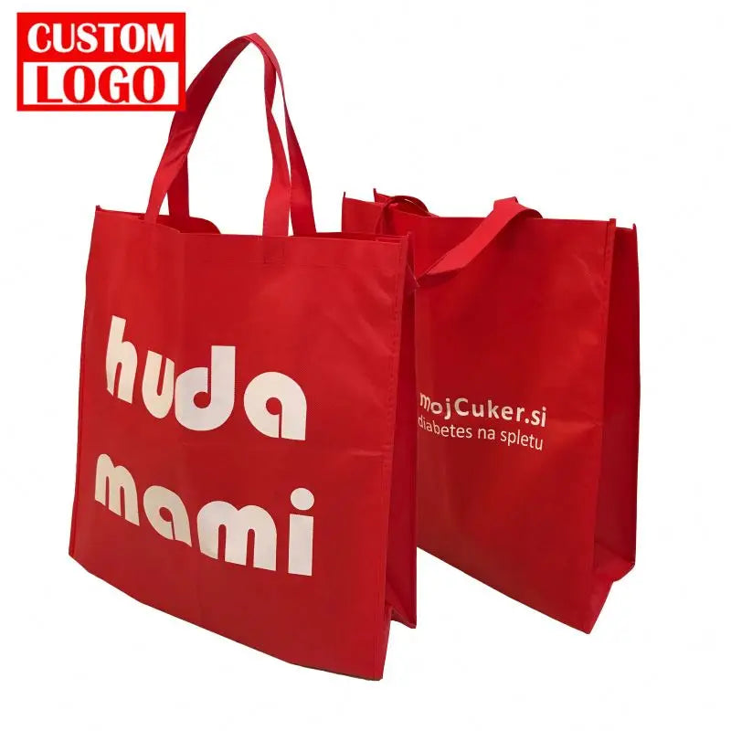 Factory Price High Quality Custom Non Woven Custom Size Logo Print Shopping Bag Nonwoven Flat Bag