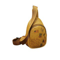 Factory Price OEM logo Digital Printing PU Leather Crossbody Chest Bag Waist Bag for Women and Men