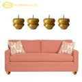 Strong Stylish Premium Solid Wood Rubberwood Cashew Wood Sofa Table Chair Legs Custom OEM Designs Outdoor Living Room Bedroom
