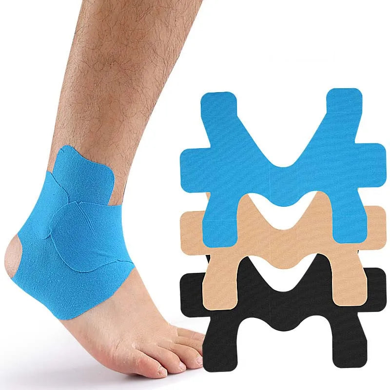 Melenlt  Pre-cut  Kinesiology Tape Enhance Elastic Kinesiology Athletic Tape for Ankle