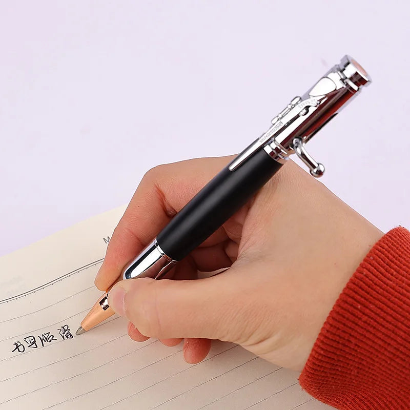 Business Gift New Creative Bullet Shaped Design Bolt Action Gun Pen With Metal Musket Custom Logo Rifle Design Clip