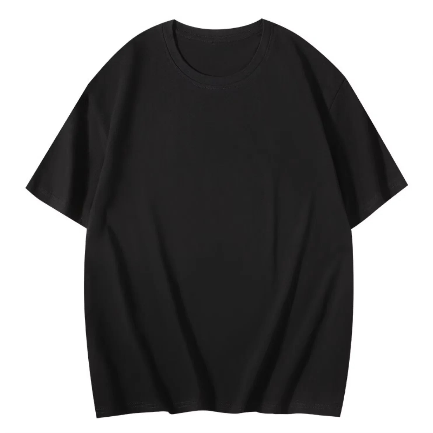 OEM Custom logo Embroidery Printed Design 180g Short-sleeved Men's Fashion Brand Ins Hong Kong Style T-shirt Men's  T- Shirt