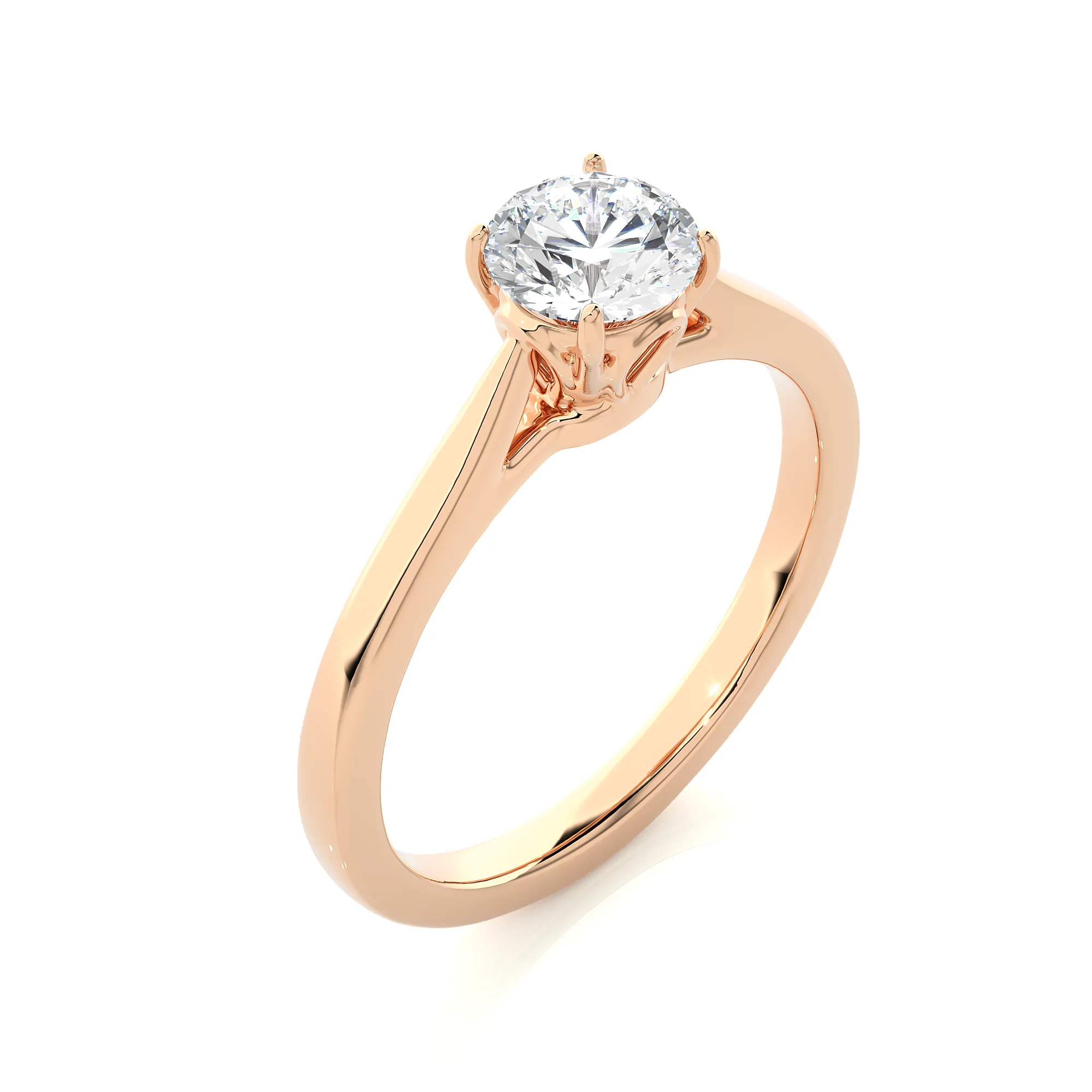 Export Selling Diamond Ring 925 Sterling Silver 14K Gold Plated Brilliant Cut IGI Certified Wedding Engagement Rings for Women