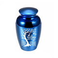 Stainless Steel Dog Urn with Decorative Paw Border and Personalized Nameplate for Timeless Pet Tribute