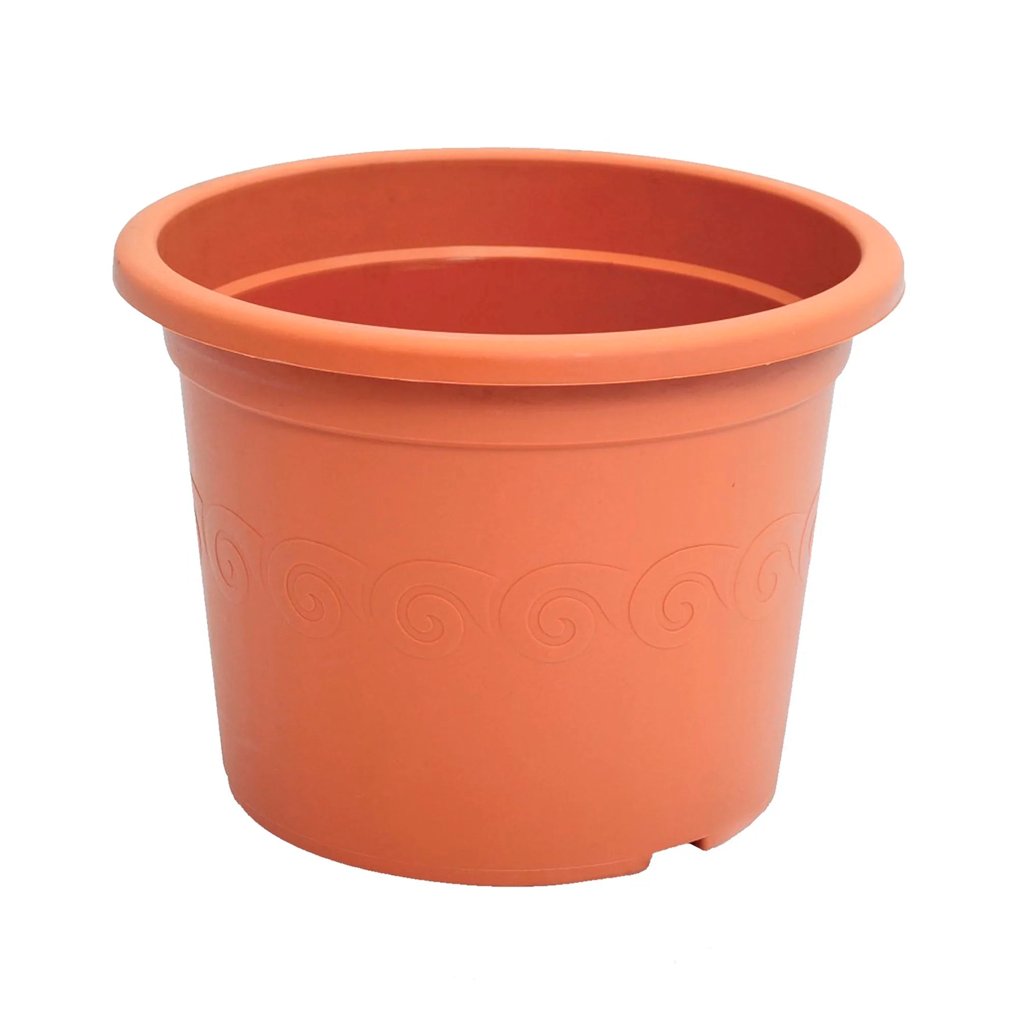 Plastic flower pot 0.25L. dimensions (mm) 110x110x82 terracotta color
