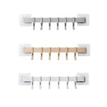 In Stock Spot Household Multifunctional Seamless Wall Hook Kitchen Hook Rack Punch-free Strong Viscose Bathroom Hooks Rail
