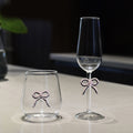 JUXINDA Creative Bow-knot champagne Glasses High Borosilicate Glass Couple's Stemmed Glasses Factory Wholesale
