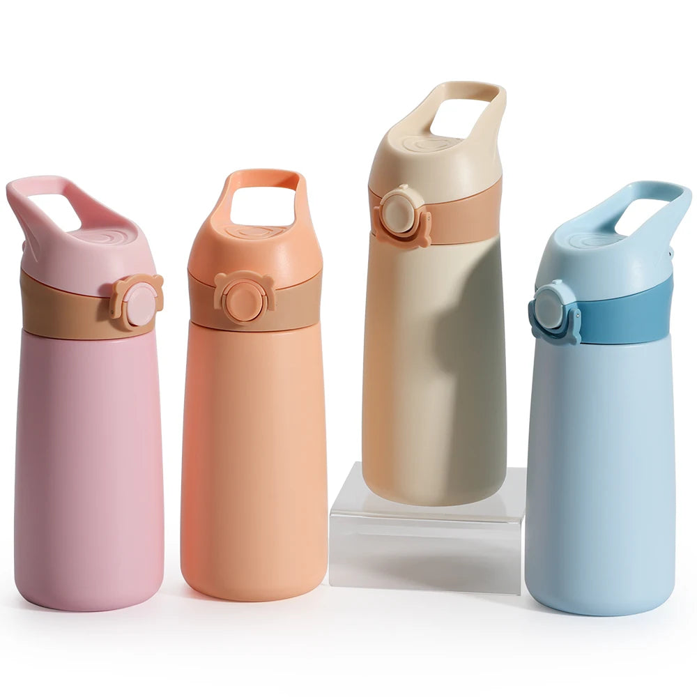 YATAI Portable Vacuum Stainless Steel Sport Water Bottle 450ML Bpa Free Colorful Cup Flask DrinKware with Lid for School Travel