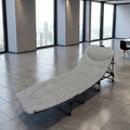 200*65*H32cm Thousand-Bird Lattice Portable Home Office Nap Adult Escort Marching Chair Fabric Recliner Bed for Office Nap