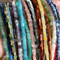 Natural Crystal Agate Cube Nugget Gemstone Beads for Jewelry Making Smooth Gemstone Cube Shape Loose Natural Stone Beads