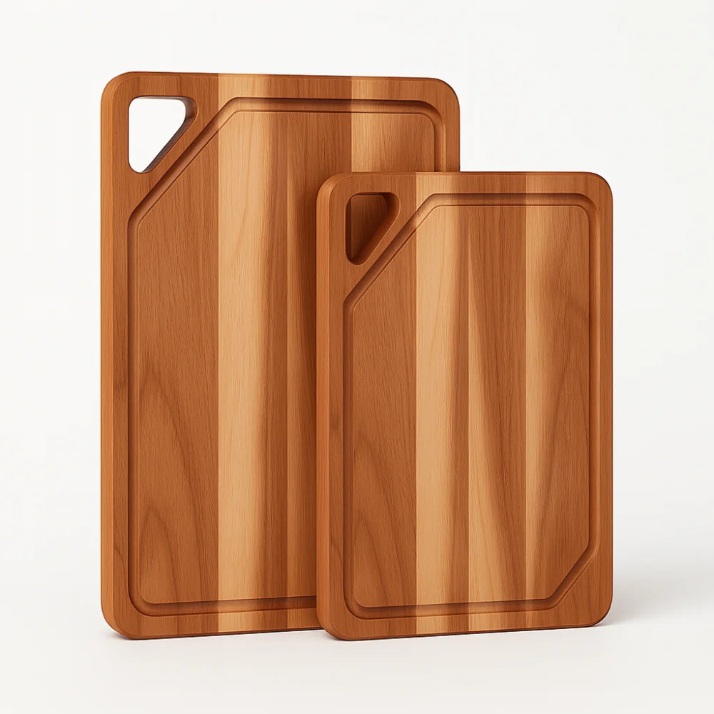 Large Thick Bamboo Cutting Board with Reversible Serving Tray Design Custom Size and Logo for Food Prep Display OEM Available