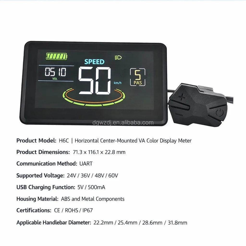 H6C Center-mounted VA Color Display Meter