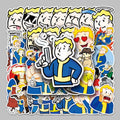 50PCS Hot Selling Game Peripheral Trend Personality Radiate Sticker Headset Refrigerator Desktop Scooter Sticker