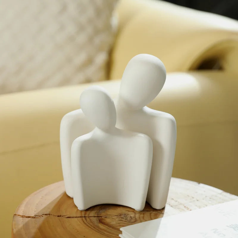 Modern Abstract Couple Figurine Minimalist Artistic Home Decor Sculpture