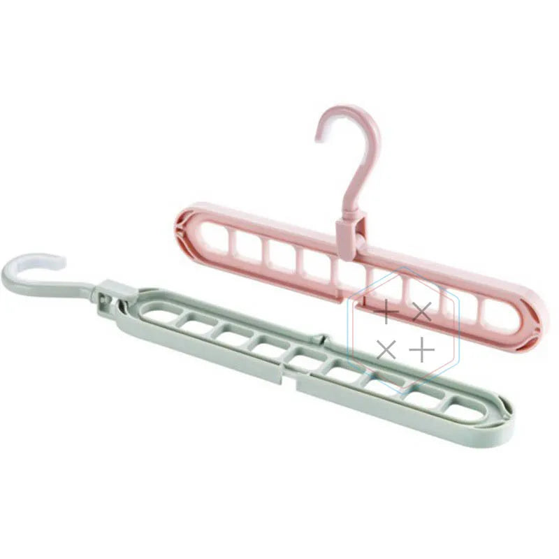 Multiple Adjustable Durable Injection-Molded Clothes Hanger for Home Wardrobe Organizer Space Saving Plastic Rack Bag Tools