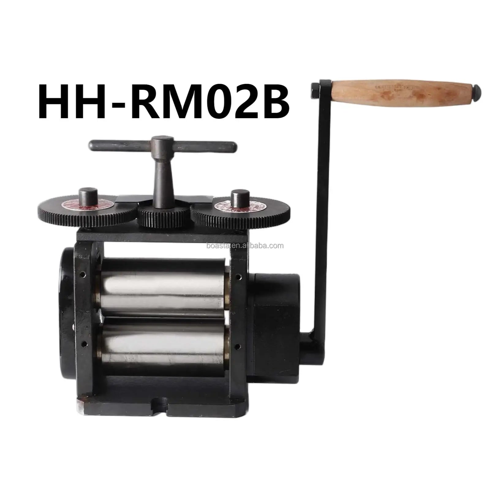 Boasta HH-RM02B Extra Wide Flat Jewelry Rolling Mill 130mm Width 65mm Diameter Roller Manual Sheet Forming Tool
