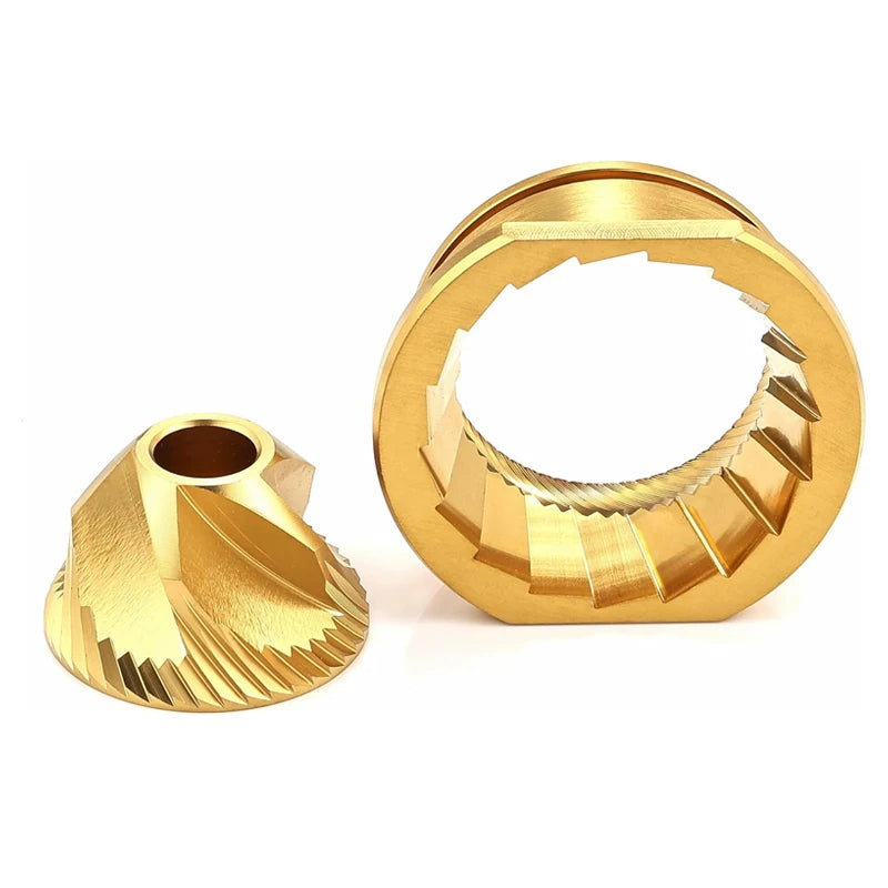Coffee Grinder Conical Burr Set Stainless Steel & Titanium Golden Conical Burr Set for Automatic Espresso Coffee Machines Jura