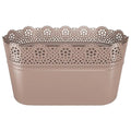 LACE flower pot dimensions (mm) 285x135x155 Mocca color