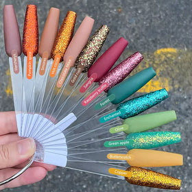 Fall Nail Glitters Glitter Powder Gold Autumn Acrylic Nail Powder Set for Women Manicure Thanksgiving Decorations