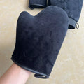 Private Label Wholesale Tan Glove Mousse Self Tanner Applicator Kit Waterproof Black Thumb Self Tanning Mitt