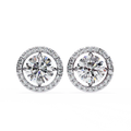 Artisan Crafted Vintage Natural Diamond Earrings Women's 14K Gold Plated Alloy Material Unique Design Anniversary Engagement