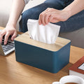 Safe Convenient Home Decoration Facial Tissue Holder Box Cover Wooden Container Tissue Box Multifunctional Napkin Holder