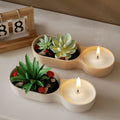 Round Double-mouthed Candle Cup Silicone Mold Create Beautiful Potted Plant Candle Stands with DIY Handcrafted Resin Clay Mold