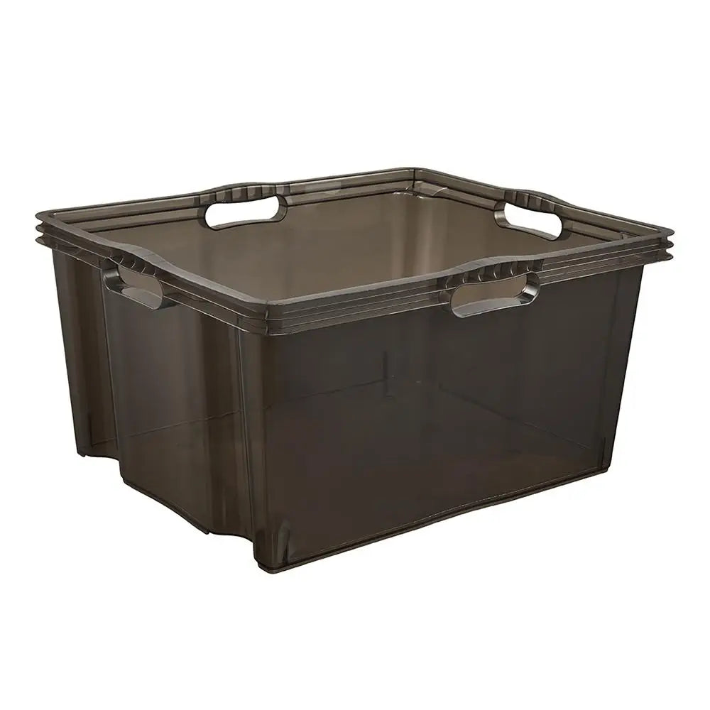 Storage box 52 x 43 x 26 translucent grey