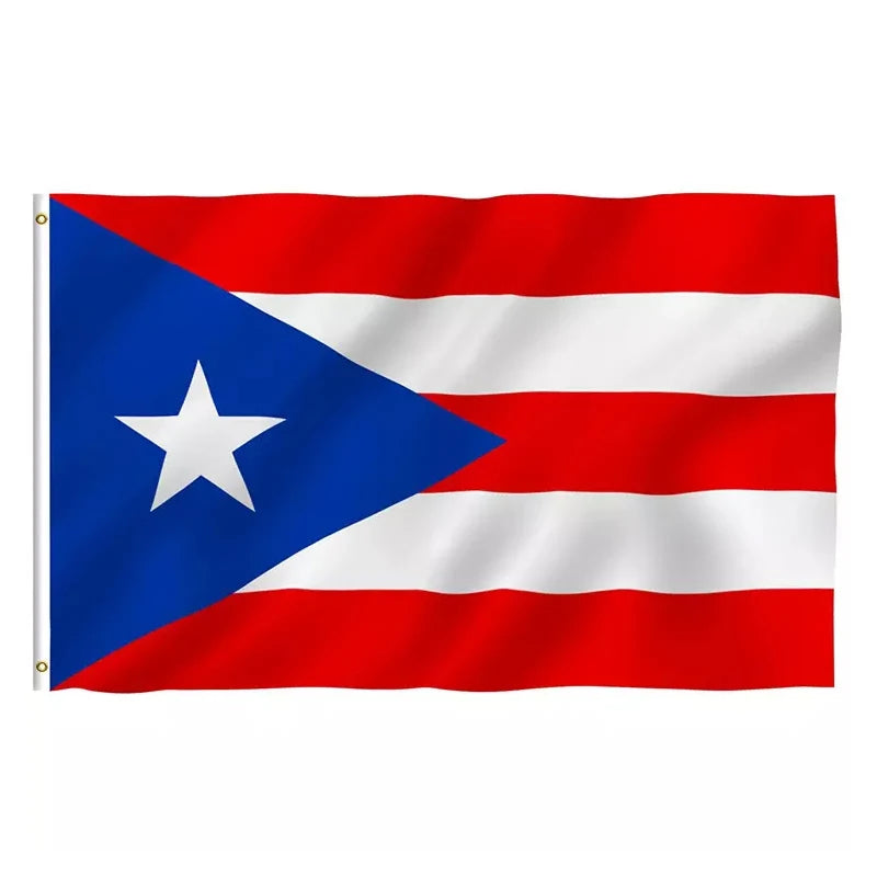 Port Rico Flag 100% Polyester Bandera De Puerto Rico 3X5Ft Silk Screen Printing Custom Puerto Rican Eco-Friendly Waterproof