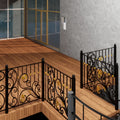High-class balcony railings and decorative iron railings are stylish safe and durable for the exterior architecture of your home