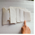 Custom Made Eco-Friendly Recyclable Cotton Rag Handmade PVC Coated Paper Envelopes with Matching Cards for Wedding Invites