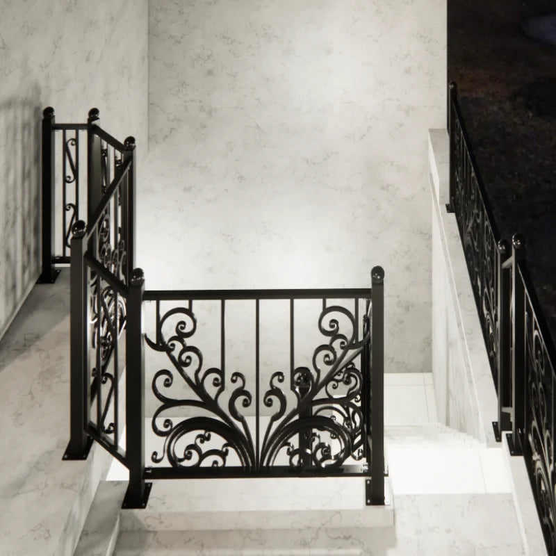 Beautiful wrought iron balcony railing set The perfect combination of style safety and durability for modern and classic homes